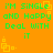 Green pixelated text on orange background reads "I'M SINGLE and Happy Deal With it" with yellow square patterns in corners.
