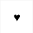Black heart symbol on white background with pixelated patterned border.