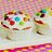 Pixelated cupcake with colorful sprinkles and a pink patterned background, text changes from 'The best thing in life...' to 'Are tea' across frames.