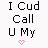 Animated contact sheet of a 5x5 grid showing multiple frames from an AIM buddy icon with text variations and heart symbols in pink, black, and white colors on transparent background.
