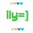 Green and white pixelated image with text explaining 'ily=]' as 'i love you and u' and 'supposed 2 say ily 2!! haha' on a green background.