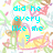 Pixelated image with cyan text reading 'did he every like me ?' over a pastel floral background featuring pink, yellow, and green hues.