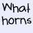 Pixelated image of a blonde woman in a red dress holding a red trident, with 'What horns' text on the left.