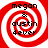 Red and white spiral background with black text reading 'megan & austin fever' in four quadrants.