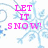 Pixelated snowflake background with pink text 'LET IT SNOW!' and 'I <3 UDC' on white and gray sections.
