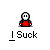A 4x4 contact sheet of a pixel art animation featuring a red-shirted stick figure with white face and black eyes, showing subtle head movements across frames against a gray background.