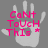 Pixelated hand with extended fingers on gray background, overlaid with pink text reading 'CaNt ToUcH ThIs *'