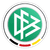 Circular green icon with white stylized letters, bordered by gray and white rings, featuring black, red, and yellow accents at the bottom.