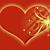 Red heart-shaped icon with glowing golden outline and internal sparkles, animated with shifting light patterns.