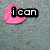Pixelated pink heart-shaped icons with black text overlays on a gray background, arranged in two
