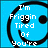 A pixelated blue background with a black smiley face outline; text reads "I'm Friggin Tired Of You're" on the left and "BULL SHIT" on the right.