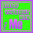 A 5x5 contact sheet of animated frames showing a green background with purple text and pixelated figures, transitioning between 'Me' and 'You' labels in different states.
