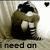A sepia-toned animated icon shows a person in a hooded coat hugging themselves, with text changing across frames.