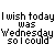 Gray background with pixelated text and images: a hamburger, '39¢', McDonald's logo, and phrases about getting a hamburger on Wednesday.