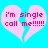 Two identical pink broken hearts on cyan background with red pixelated text reading "i'm single call me!!!!!!" inside each heart.