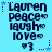 A static digital image displays a of identical text-based icons on a light blue background, each featuring dark blue pixelated text and small decorative elements
