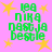Green pixelated text on pink background with yellow stars, repeating four times in a