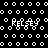 Black background with white pixelated dots and text fragments reading 'KELSEY' in multiple orientations and distorted forms.