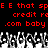 Red pixelated text on black background with grayscale animated figures below, repeating phrases and domain elements.