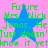 Pixelated green text on pink background with blue stars, repeating identical phrases about 'Future Mrs. Nick Jonas' and 'He Just doesn't know it yet'.