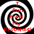 Four identical black-and-white spiral patterns with red text reading "I Run From My Problems!" arranged in a