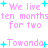 Pixelated pink text and cyan stars on white background, with repeated phrases and names in a