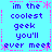 Pixelated text on cyan background with pink decorative elements arranged in a pattern