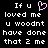 Pixelated text on black background with a pink heart symbol replacing the 'o' in 'loved', displayed side-by-side as two identical static frames.