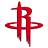 Red stylized basketball logo with interlocking shapes on white background, pixelated appearance suggesting low-resolution digital rendering.