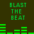 Green pixelated text and bar graphs on dark background, animated with changing bar heights and text alignment shifts.
