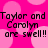 Pixelated text on a pink polka-dot background with repeated phrases.