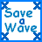 A 3x3 contact sheet of a pixel art animated buddy icon featuring a female character with long brown hair, green eyes, and an off-shoulder white crop top paired with blue jeans, showing different frames including full-body poses, torso close-ups, and text overlays.