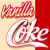 Pixelated graphic split into two vertical sections: left side features red-and-white checkered 'Pepsi' text above white 'Coke' script on beige and red background; right side shows green 'Original Icons .com' text on dark green background.