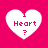 Four white heart-shaped icons with red text "I Heart ?" on a solid pink background, arranged in a