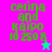 Green pixelated text 'cerina and kaipo 10 250 8' on four colored backgrounds with a star symbol changing color.
