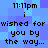 Pixelated text on a blue background showing repeated messages with timestamps