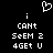 Pixelated black background with white text and a heart symbol; two identical side-by-side layouts of 'i CANT SeEM 2 4GET U' under an inverted heart.