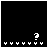 Black background with white pixelated text 'whered you go ?' and a of small dots below, showing animation changes in dot patterns