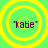 Four identical circular icons with yellow concentric rings on a green background, each containing the text "kabe" in dark purple.