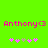 Green background with pink text 'Anthony<3' and a of five pixelated flowers below, two versions side-by-side