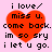 A static image with four identical showing a red heart over pink background and black text reading "i love/ miss u. come back. im so sry i let u go."
