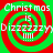Green and red spiral background with white text reading "Christmas is Dizzzzzy !!!!" in four identical quadrants.