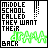 25 identical pixel art showing text and green waveforms with small black dots, each containing the same static content