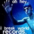 Blue-toned animated icon shows a character with raised hands and text reading 'I break records on my' against dark background.