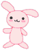 Four pixel-art characters on gray background: pink bunny, white cat with yellow ears, pink rabbit in red checkered outfit, blue bear-like figure.