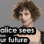 Six distinct character portraits with overlaid text, arranged in a on gray backgrounds