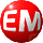 Red spherical icons with white letters arranged in a , each sphere displaying different letter combinations