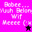 Pixelated text and star symbols on a split background of pink, purple, black, and white with visible animation changes.