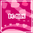 A pink and white animated icon with 'EE AHE' text, featuring a dotted arc animation that cycles through five distinct dot patterns against a heart-patterned background.