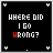 Black square icon with white text 'WHERE DID I GO WRONG?' and a single red letter R in the word 'WRONG' on first frame.